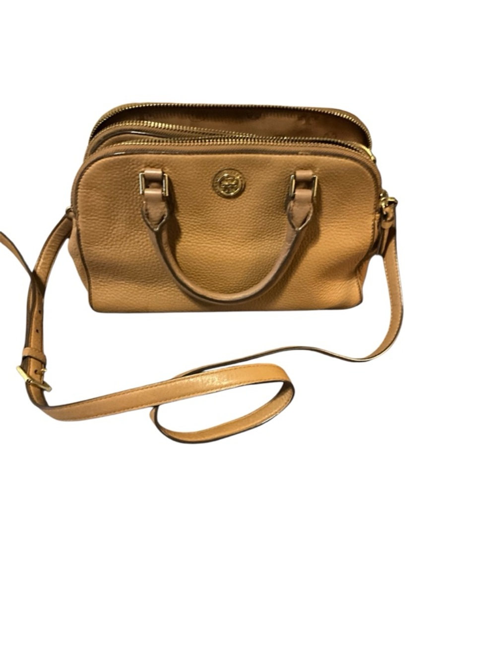 Tory Burch Tan Leather Crossbody Satchel